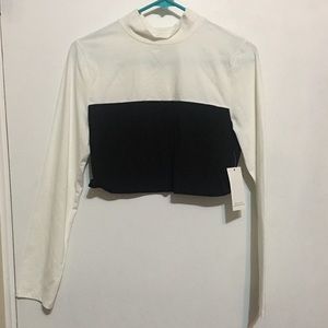 Long sleeve crop top